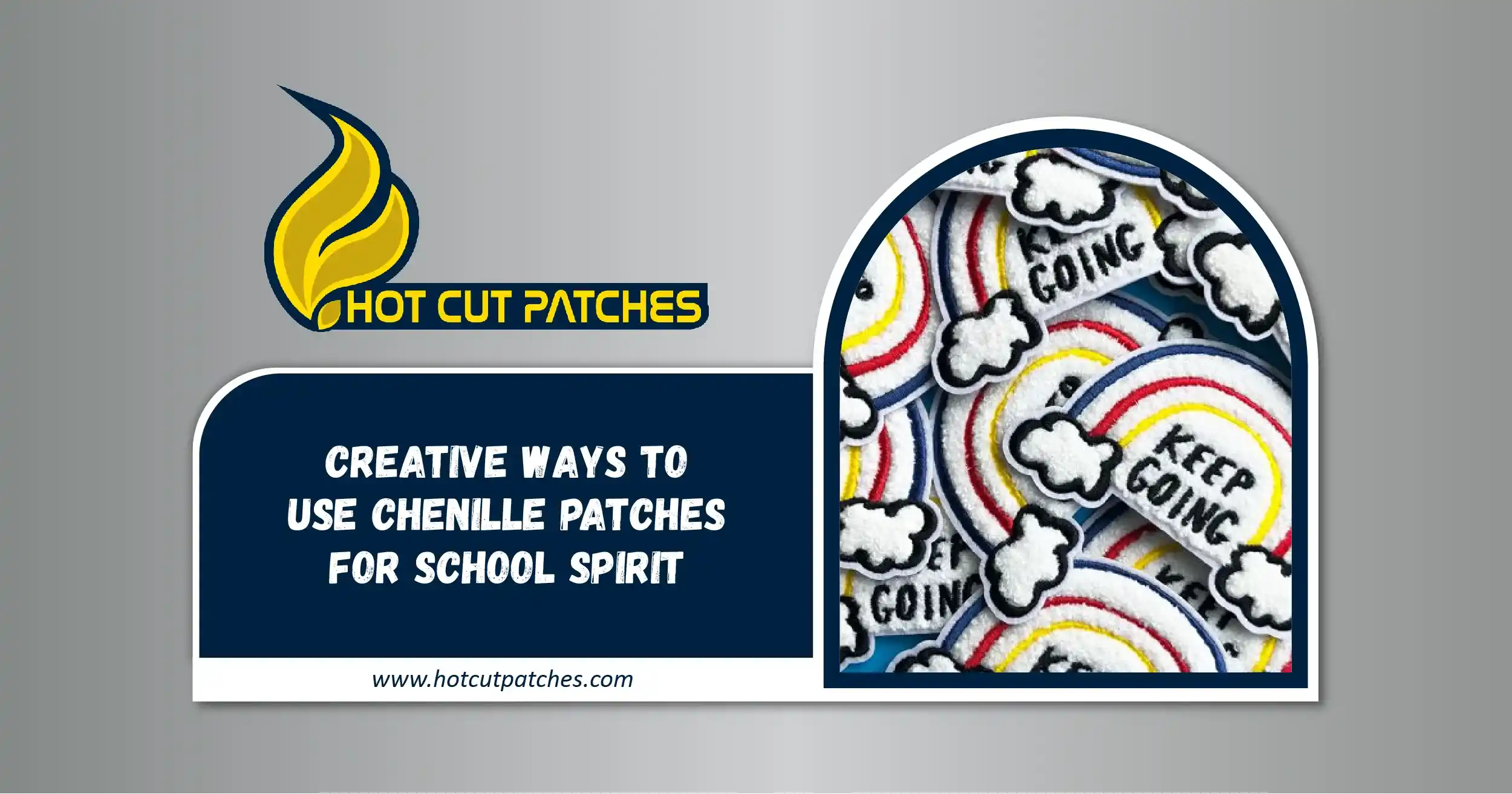 Chenille Patches for School Spirit